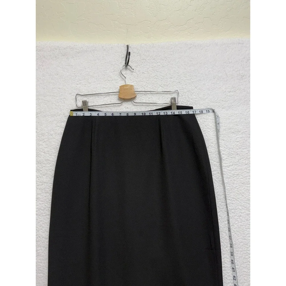 Evan Picone Black Classic Pencil Skirt Career Office Business‎ Size 16